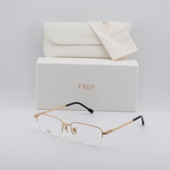 Fred FG50024U 030 Rectangle 55mm Eyeglasses - Gold - Picture 7 of 10